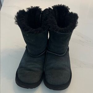 Black Ugg bow boots